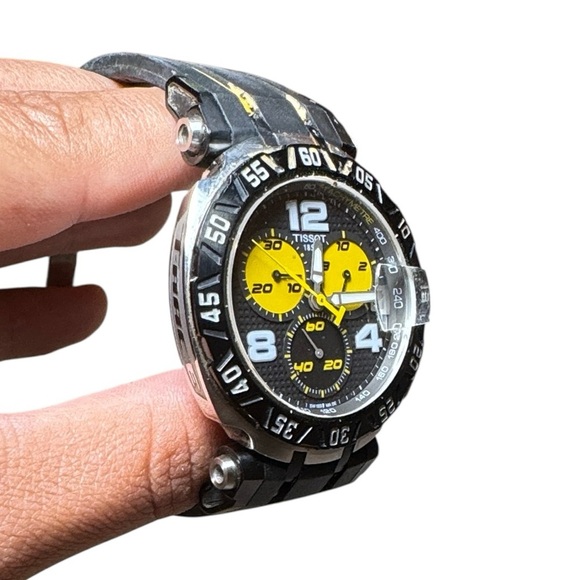 Tissot T-Race Thomas Luthi Limited Edition Chronograph Men’s Watch Black/Yellow - Picture 3 of 13